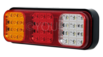 85-500-1034 - Bakljus LED 5 fu. 12/24V,284mm - Tillbehör/Förbrukningsmaterial - Bakljus