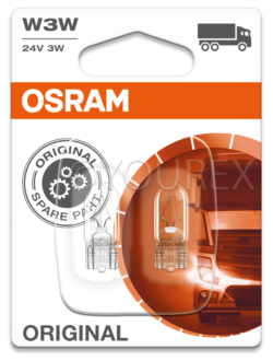 w2.1x9.5d - W3W 24V Glödlampa Osram 2pack - OSRAM - Lampor OSRAM Billampor