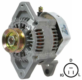 31400-60a84 - Suzuki Swift Gen. 12V-55A - Denso Ersättning - Generatorer aggregat.