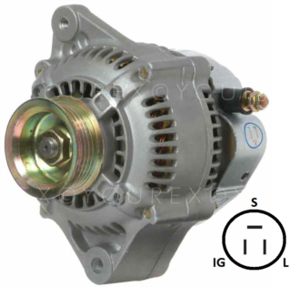 90-555-0071 - Toyota Gen. 12V-70A (22-0552) - Denso Ersättning - Generatorer aggregat.