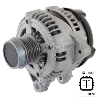 1042104980 - Toyota Previa Gen. 12V-150A - Denso Ersättning - Generatorer aggregat.