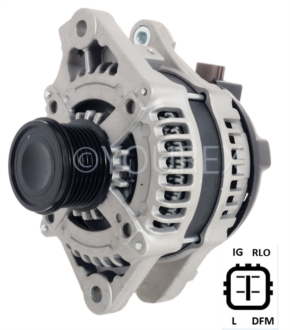 104210-4670 - Lexus IS 250 Gen. 12V-150A - Denso Ersättning - Generatorer aggregat.