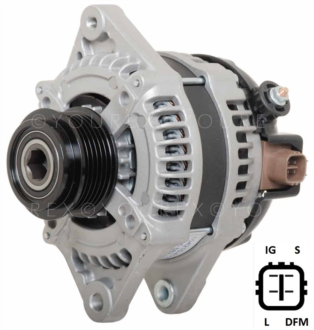 1042105150 - Toyota 1.4D Generator 12V-100A - Denso Ersättning - Generatorer aggregat.