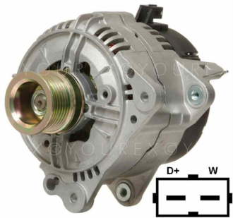 0986039210 - VW Generator 12V-120A - Bosch Ersättning - Generatorer aggregat.