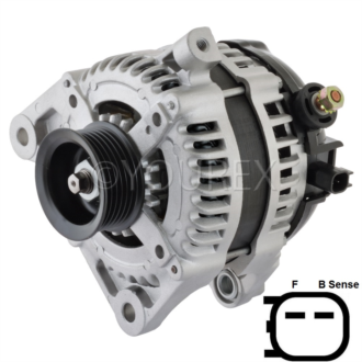 421000-0700 - Chrysler Generator 12V-160A - Denso Ersättning - Generatorer aggregat.