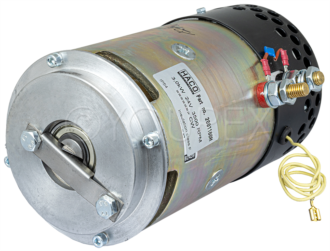 ����8 - DC Motor 24V-3kW, med fläkt - Haldex / Hesselman, Ers - DC Motorer